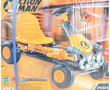 An incredibly rare Born To Play made Hasbro licensed ' Action Man Pedal Go Kart '. Believed to be one of either a very limite