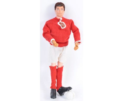 An original vintage 1970's (1971) Palitoy made Action Man ' Manchester United Footballer ' action figure. With uniform - boot