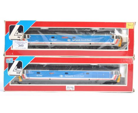 Two original Lima Models 00 gauge model railway trainset locomotives No. 205224 - 50044 ' Exeter ' and 205135 - 50017 ' Royal