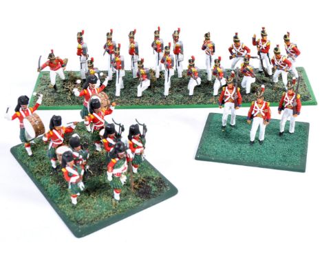 An impressive collection of 1/32 scale Napoleonic War plastic figures - ' British Infantry ' and ' Band of the Scots Guards' 