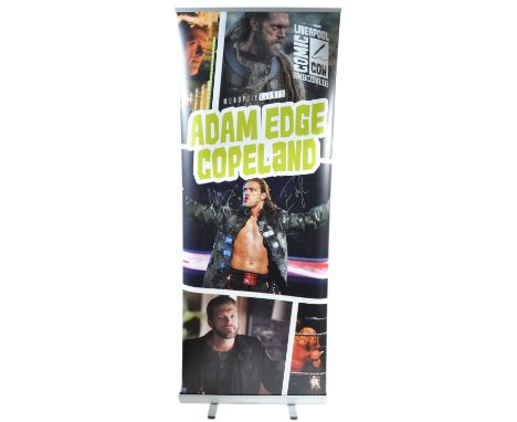 Adam ' Edge ' Copeland - Wrester &amp; Actor - Game Of Thrones - autographed Monopoly Events banner from ' Liverpool Comic Co