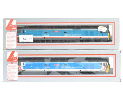 Two original Lima Models 00 gauge model railway trainset locomotives No. 205265A4 - 50003 ' Temeraire ' and 205177A6 - 50025 