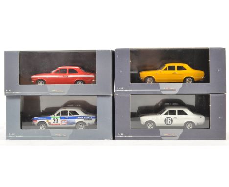 A collection of x4 Trofeu made 1/43 scale precision diecast boxed models - all Ford Escort Rally Cars - to include; 522, 504,