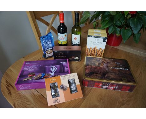 Wine and treats hamper-gifted by Marks &amp; Spencer Foodhall, Cirencester