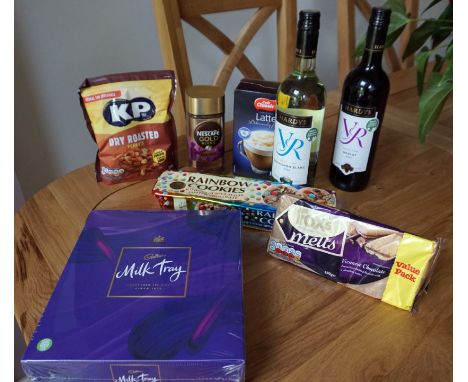 Wine and treats hamper-gifted by McColl’s, Cirencester