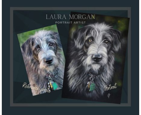 10” x 14” pencil portrait from a reference photograph - gifted by portrait artist Laura Morgan