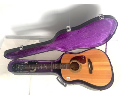 Gibson Epiphone acoustic guitar, Model PR 350S, Serial No. 95070019 in hard case