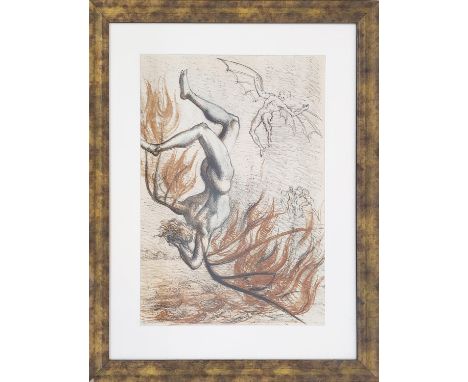 MARCELLO TOMMASSI (1928-2008), 'From Paradise Lost' lithograph, 53cm x 36cm, framed, a pair. (2)