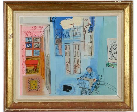 RAOUL DUFY, ‘L’Atelier’, Lithograph in colours, signed in the plate Pierre Levy edition 1969 - Edition 1000, 57cm x 46cm.