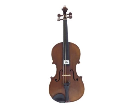 French Stradivarius copy violin circa 1930, 14 1/8", 35.90cm