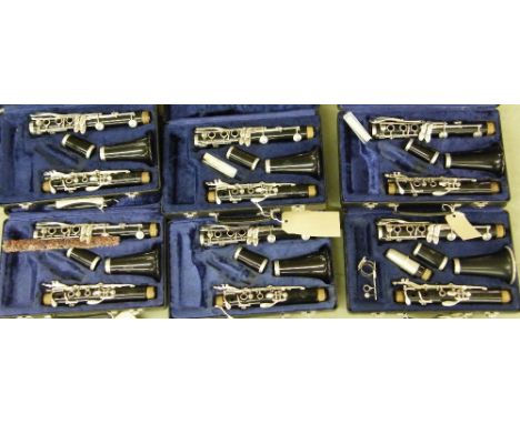 *Six Buffet Crampon & Cie B12 clarinets, all cased (all at fault) (6) *Subject to 20% VAT on hammer*