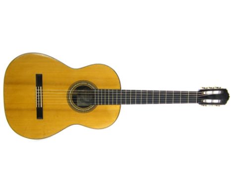 Hermann Hauser I Segovia model guitar, 1924, labelled Herm. Hauser, Lautenmacher in Munchen, signed H. Hauser, A.D. 1924, cas