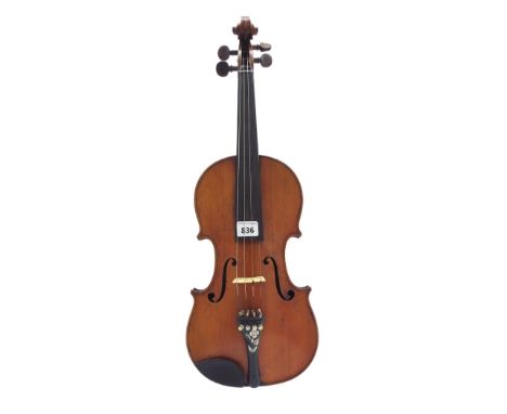 Early 20th century Stradivarius copy violin, 14", 35.60cm