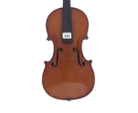 French violin from and labelled Ch.J.B. Collin-Mezin, Luthier, Grand Prix-Exposition Universelle 1900, Paris, also signed to 