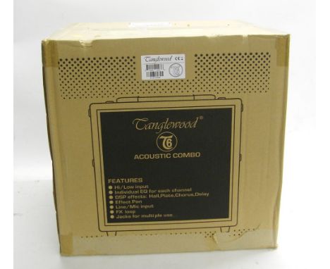 Tanglewood T6 acoustic combo amplifier, new in box
(PLEASE NOTE: All amplification sold by Gardiner Houlgate have a current P