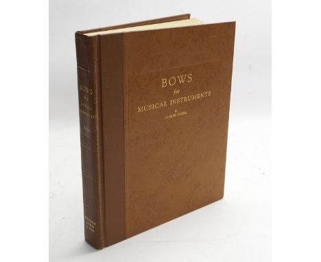 Joseph Roda - Bows for Musical Instruments of the Violin Family, library edition no. 2387/3000, 1959 first edition