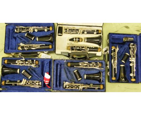 *Five various clarinets to include Boosey & Hawkes Regent, Buffet Crampon & Cie etc, all cased (all at fault) (5) *Subject to