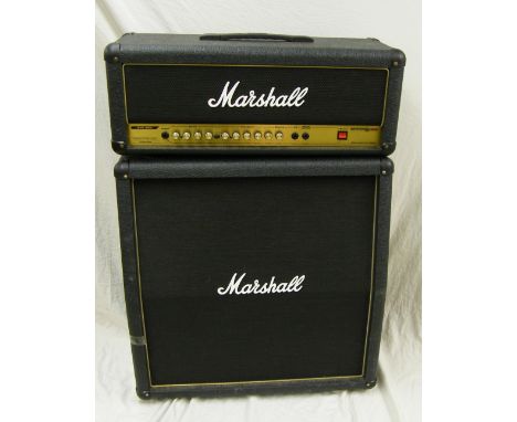 Marshall Valvestate 2000 AVT50H amplifier head with 4 x 12 AVT412 speaker cabinet (2)
(PLEASE NOTE: All amplification sold by