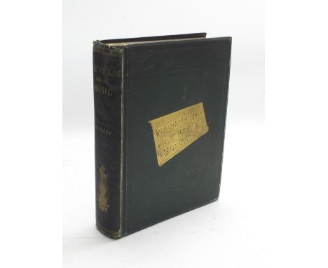 G. Hart - The Violin & Its Music, rare large first edition, published 1881