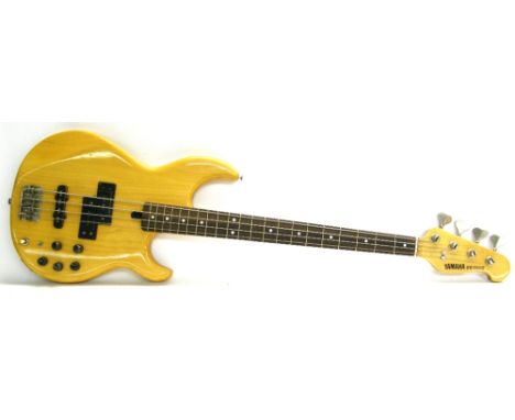 Yamaha BB1100S bass guitar, made in Taiwan, ser. no. NJ16214, natural finish with some light scratches and blemishes, electri