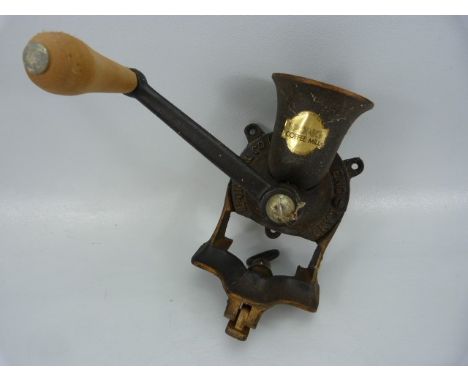 Vintage metal coffee grinder
