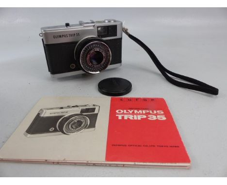 Olympus Trip 35 camera with original manual. 