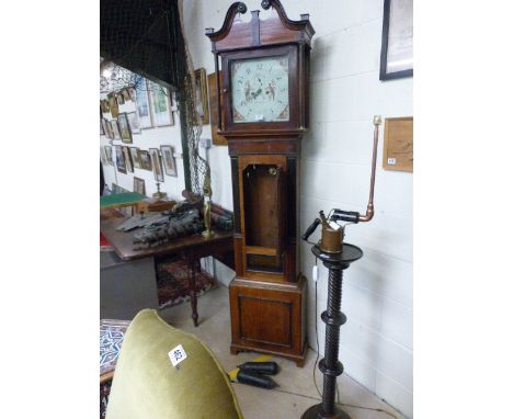 Mahogany Longcase Grandfather clock with date Aperature by 'Owen' 