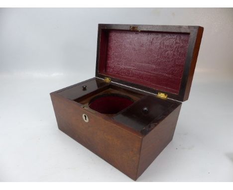 George III Rosewood tea caddy