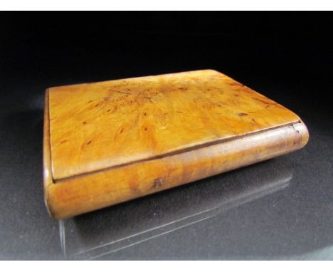 Walnut cigarette/ snuff box