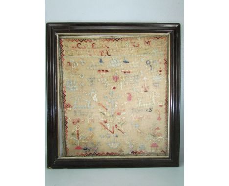 Antique sampler undated - Aged 13 years 