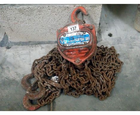 An old engine pully block