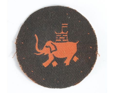 Cloth Badge: 9th Army WW2 printed cloth formation sign badge in excellent unworn condition.