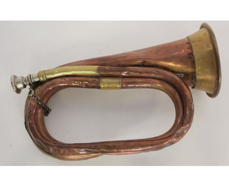 Bugle dated 1903 made by Henry Potter of London engraved KCo 3rd V.B.E.S.R no 9.