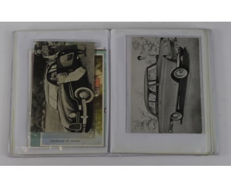 Motoring, R/P's, adverts, etc original collection in red album       (approx 32 cards)