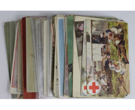 Military, original collection, English & Foreign, R/P's, comic, H Payne, etc    (approx 65 cards)