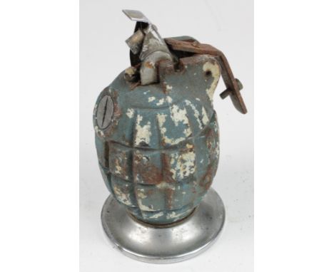 WW2 mills no 36 hand grenade converted to a table lighter.