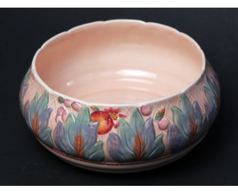 A Clarice Cliff Celtic Leaf & Berry pattern bowl, diam. 23cm. Condition - very good, no chips, cracks nor any signs of restor