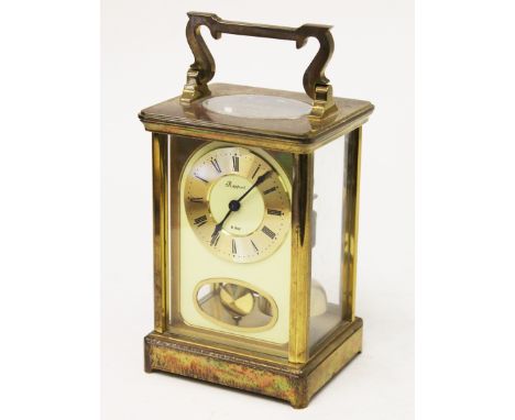A Rapport 8 day brass carriage clock. H19cm. Condition - appears to be working but no sold with guarantee, general wear to ca