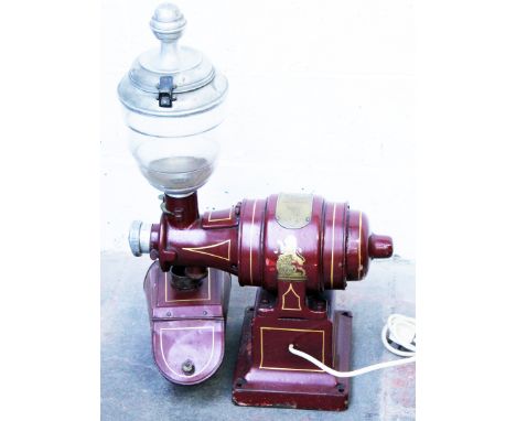 A Herbert & Sons coffee grinder. H79cm
