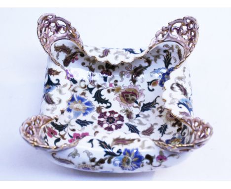 A Zsolnay bowl, length 25cm. Condition - good, no chips, cracks nor any signs of restoration, general wear to include crazing