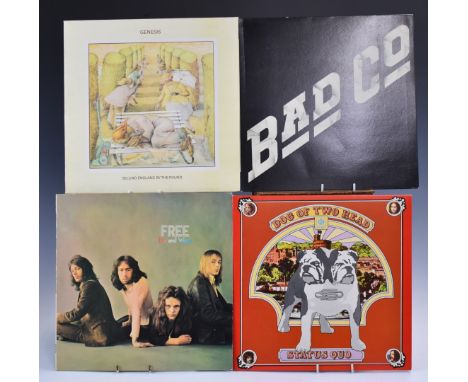 A collection of albums comprising Free (8), Bad Company (6), Genesis (7), Status Quo (12), Electric Light Orchestra (7) plus 