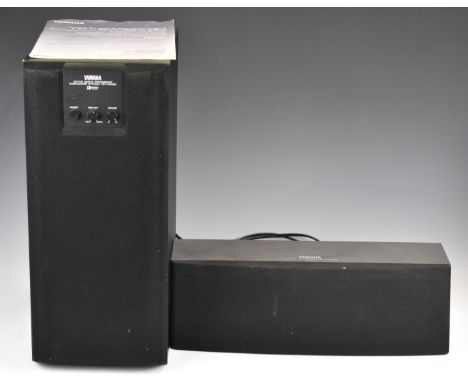 Yamaha NS-C70 speaker and a YST-SW60 subwoofer speaker.&nbsp;&nbsp;