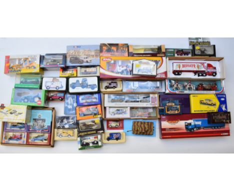 A collection of diecast model cars including Corgi, Lledo, Joal, Cararama, Matchbox etc, all in original boxes.