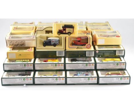 One-hundred Lledo Days Gone diecast model cars to include public transport, commercial and emergency service vehicles, all in