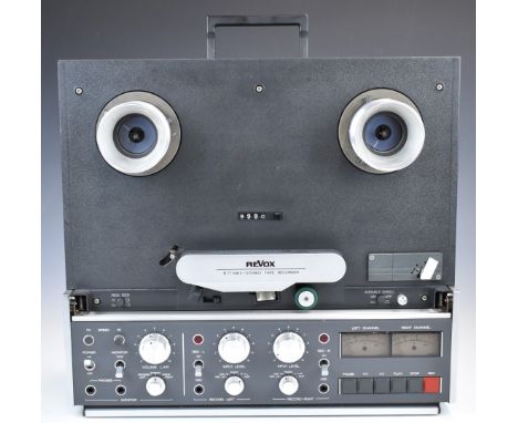ReVox B77 Mk2 half track stereo tape recorder, serial number 127396, built in October 1982 and serviced in June 2021 by an au