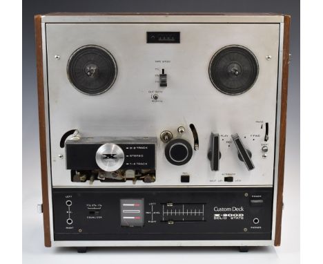 Akai X-200D cross-field custom deck solid state reel-to-reel tape recorder.&nbsp;