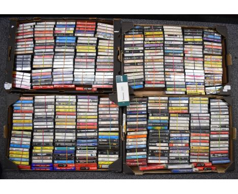 A collection of approximately 400 cassettes including Abba, David Bowie, Kate Bush, James Brown, Brand X, The Beatles, Can, S