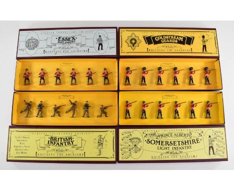 Four Britains Special Collectors Edition toy soldier box sets comprising Coldstream Guards, 8800, The Prince Albert's Somerse