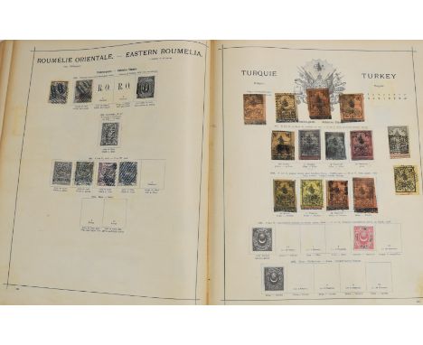 The Illustrated Postage Stamp Album&nbsp;sparsely filled and remaindered in places, ranges include China 1894 Dowagers set M/