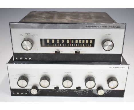 LEAK 'Trough Line 3' FM tuner, serial number 45094, in original box&nbsp;and a LEAK Stereo 30 amplifier, serial number 07848.